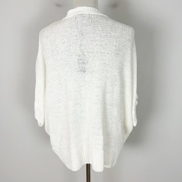 NEW Cable & Gauge Off White Knit Cardigan Sweater Relaxed Size XL Women's - Picture 4 of 5